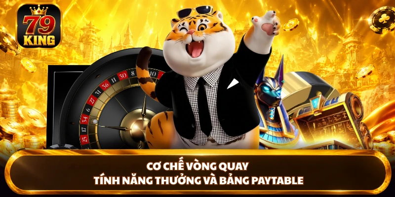 Cơ chế vòng quay, tính năng thưởng và bảng paytable